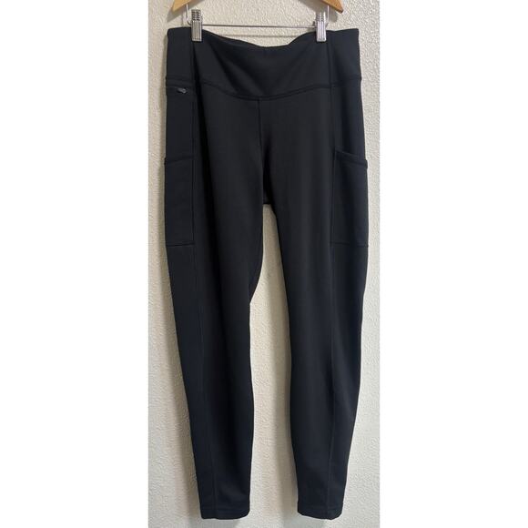 Patagonia Women’s Leggings Size Medium Black Stretch Pull-On Base Layer Active - Picture 1 of 10